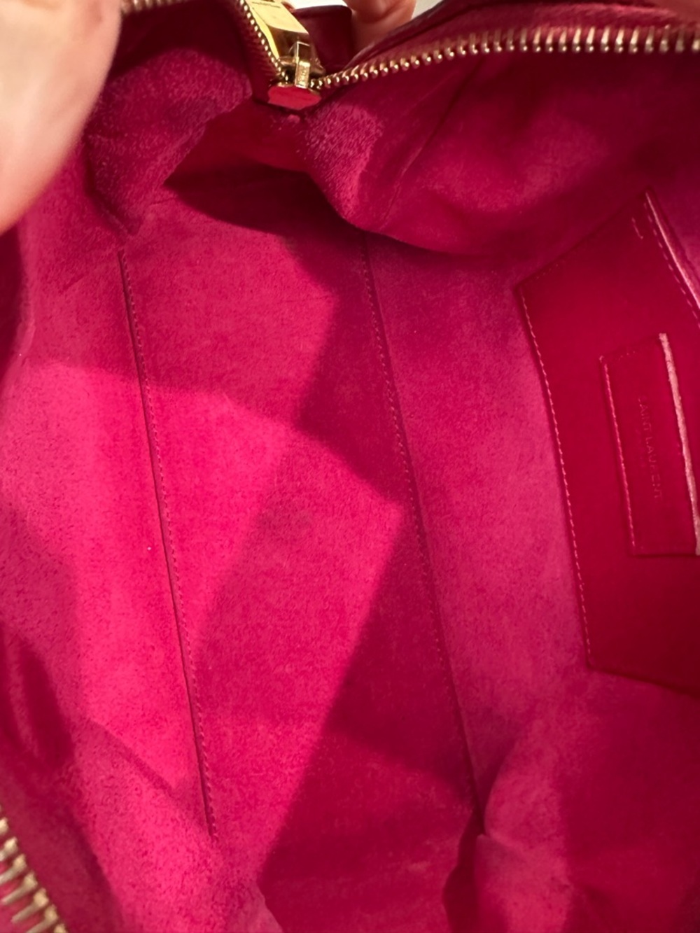 Saint Laurent Baby Duffle Pink Leather Crossbody Bag YSL Mini Boston - Picture 13 of 16
